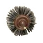 Brosse radiale garniture bronze hauteur 25 mm (axe : tige hexagonale compatible mandrin de 10 mm)