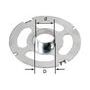 Bague de copiage KR-D 13,8/OF 1400 Compatibilité: pour OF 1400 / VS 600 Festool 492180