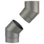 Coudes pour poêles à bois en acier 2 mm
