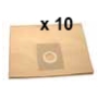 Filtre sac papier grand format double épaisseur pour aspirateurs HM581/582 (paquet de 10)