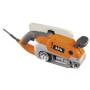 Ponceuse à bande AEG HBS1000E, coffret, bande abrasive grain 80 - OFFRE SPECIALE !