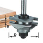 Fraise carbure profil contre-profil Festool, queue Ø 8 mm ou 12 mm