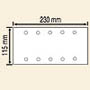 Abrasifs rectangulaires 115 x 230 mm