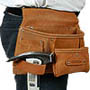 Ceinture simple en cuir renforcé : porte-outil ET clous. - OFFRE SPECIALE !