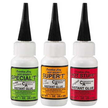 Lot des 3 colles cyanoacrylate (fluide, semi-fluide, épaisse) - OFFRE SPECIALE !