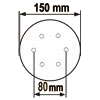 Abrasifs Ø 150 mm - 6 trous