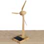 Éolienne solaire en bois à monter